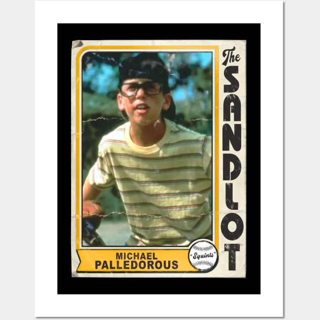 Michael 'Squints' Palledorous Vintage The Sandlot Trading Card Wall Art by darklordpug